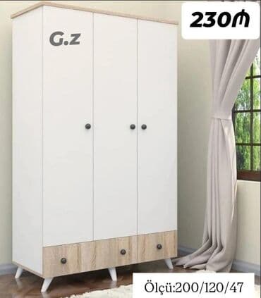 Yeni, 3 qapılı Düz dolab, Qarderob, paltar dolabı lalafo.az -da Yeni, 3 qapılı Düz dolab, Qarderob, paltar dolabı