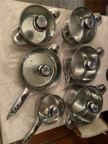 BYD: Кастрюля, цвет - Серебристый, Нержавеющая сталь at lalafo.az — 2 BYD: Кастрюля, цвет - Серебристый, Нержавеющая сталь — 2