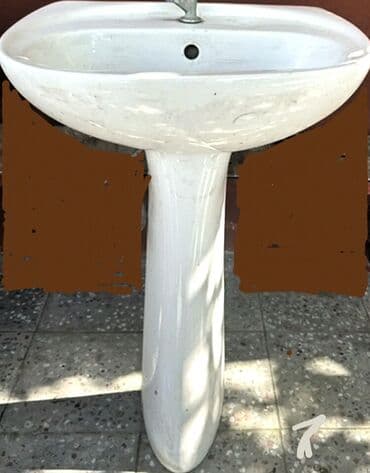 Потолок: Piyada ayaqlı hamam/lavabo dəsti - Brend: Dnepro Keramika (etiket at lalafo.az — 1 Потолок: Piyada ayaqlı hamam/lavabo dəsti - Brend: Dnepro Keramika (etiket — 1