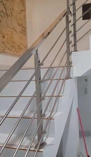 Pilləkən məhəccərləri: Paslanmayan poladdan pilləkən məhəccəri - Material: yüksək lalafo.az -da — 2 Pilləkən məhəccərləri: Paslanmayan poladdan pilləkən məhəccəri - Material: yüksək — 2