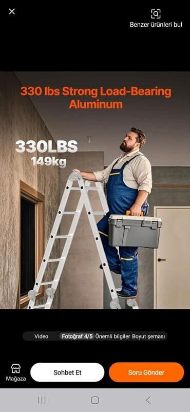 Декоративные панели для стен: Bu qatlanan çoxməqsədli nərdivan müxtəlif işlər üçün uyğun olan at lalafo.az — 1 Декоративные панели для стен: Bu qatlanan çoxməqsədli nərdivan müxtəlif işlər üçün uyğun olan — 1