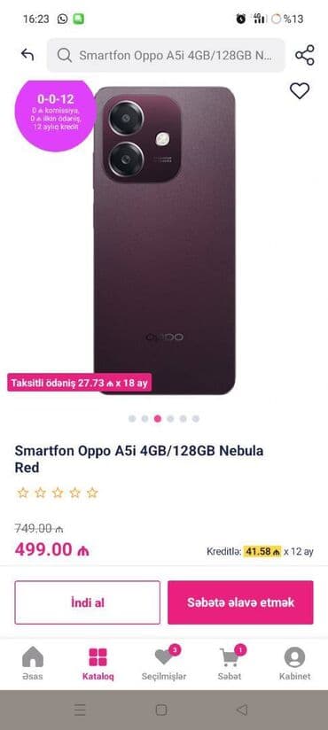 Oppo 5i, 128 GB lalafo.az -da Oppo 5i, 128 GB