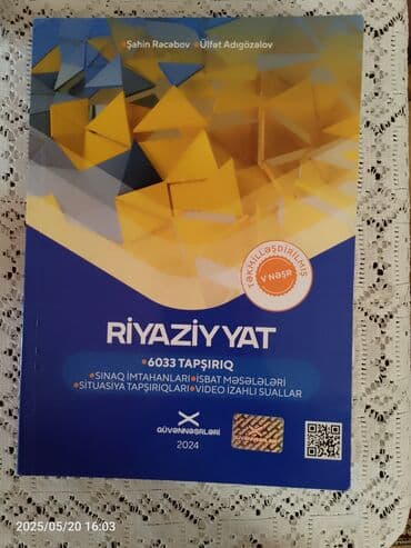 Riyaziyyat Güvən Test Kitabı satılır. Çox az işlənib. Yenidən lalafo.az -da Riyaziyyat Güvən Test Kitabı satılır. Çox az işlənib. Yenidən