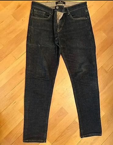 Kişi cins şalvarı – tünd mavi (indigo) rəng, klassik 5 ciblə: - Kəsim lalafo.az -da Kişi cins şalvarı – tünd mavi (indigo) rəng, klassik 5 ciblə: - Kəsim