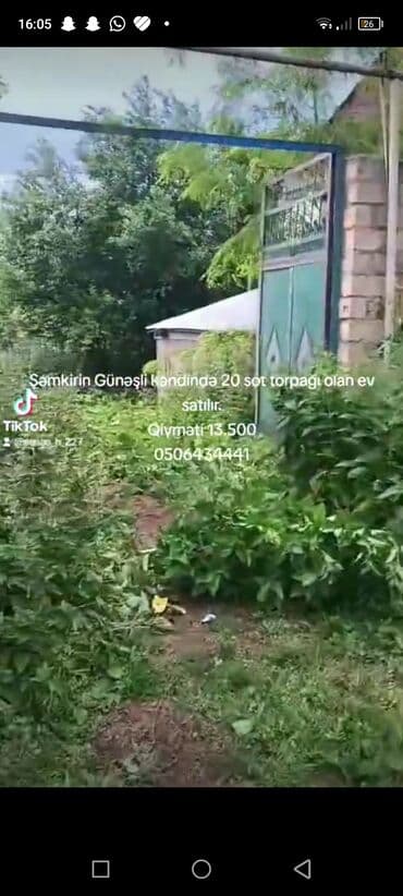 Şəmkir rayonu, Günəşli kəndində torpaq sahəsi ilə birlikdə ev satılır lalafo.az -da Şəmkir rayonu, Günəşli kəndində torpaq sahəsi ilə birlikdə ev satılır