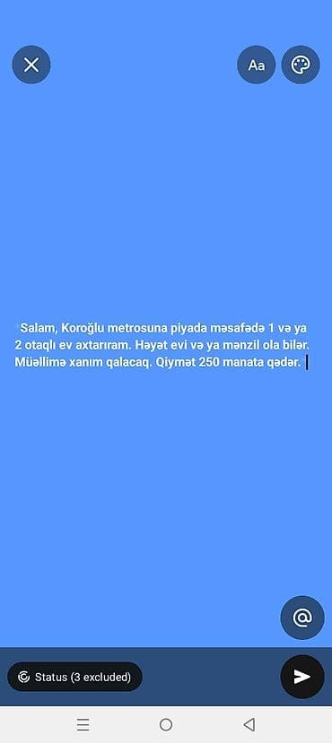 Axtarış elanıdır: Koroğlu metrosuna piyada məsafədə 1 və ya 2 otaqlı lalafo.az -da Axtarış elanıdır: Koroğlu metrosuna piyada məsafədə 1 və ya 2 otaqlı