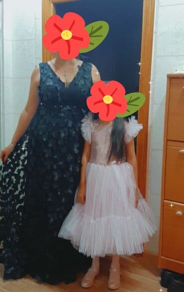 Qadın və uşaq üçün zərif ziyafət geyimləri dəsti - Qadın paltarı lalafo.az -da Qadın və uşaq üçün zərif ziyafət geyimləri dəsti - Qadın paltarı