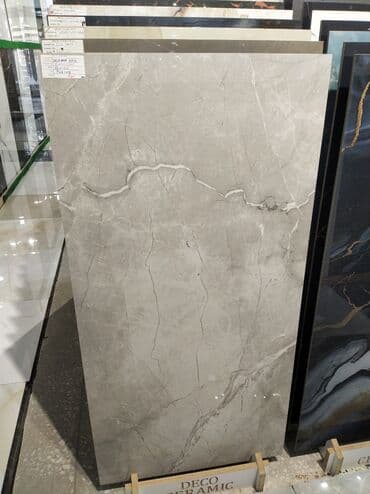 Böyük ölçülü keramika/porcelan plitə – boz mermer effektli. - Rəng və lalafo.az -da Böyük ölçülü keramika/porcelan plitə – boz mermer effektli. - Rəng və