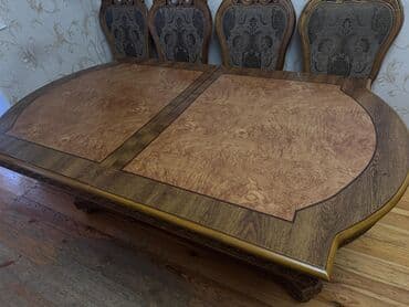Qonaq otağı üçün, Açılan, Oval masa, 4 stul lalafo.az -da Qonaq otağı üçün, Açılan, Oval masa, 4 stul
