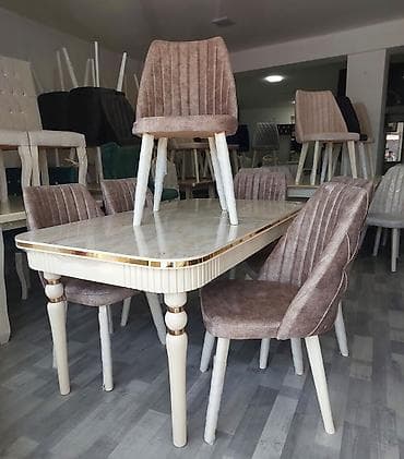 Qonaq otağı üçün, Yeni, Açılan, Kvadrat masa, 6 stul lalafo.az -da Qonaq otağı üçün, Yeni, Açılan, Kvadrat masa, 6 stul