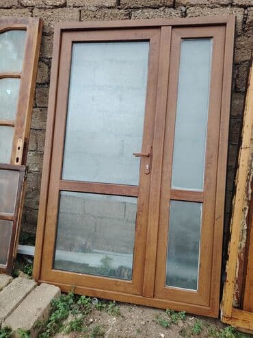 Taxta fakturalı şüşəli giriş qapısı dəsti - Material: ağac fakturalı lalafo.az -da Taxta fakturalı şüşəli giriş qapısı dəsti - Material: ağac fakturalı