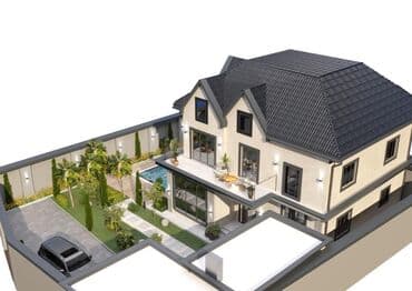 Dizayn, layihə: Müasir villanın peşəkar layihə-vizualizasiyası - 2 mərtəbəli + lalafo.az -da — 1 Dizayn, layihə: Müasir villanın peşəkar layihə-vizualizasiyası - 2 mərtəbəli + — 1