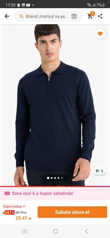 Defacto triko kofta geseng yumsag mandir Defacto mehsullarini taniyan lalafo.az -da Defacto triko kofta geseng yumsag mandir Defacto mehsullarini taniyan