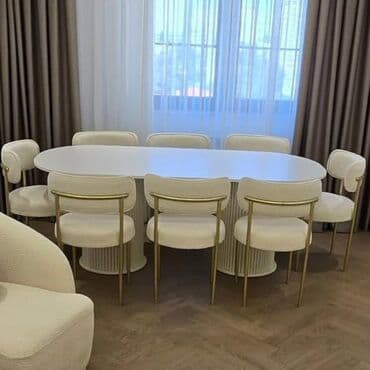 Qonaq otağı üçün, İşlənmiş, Açılmayan, Oval masa, 8 stul lalafo.az -da Qonaq otağı üçün, İşlənmiş, Açılmayan, Oval masa, 8 stul