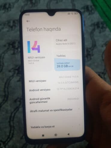 Redmi Note 8 (2021), 64 GB, rəng - Mavi, Barmaq izi lalafo.az -da Redmi Note 8 (2021), 64 GB, rəng - Mavi, Barmaq izi