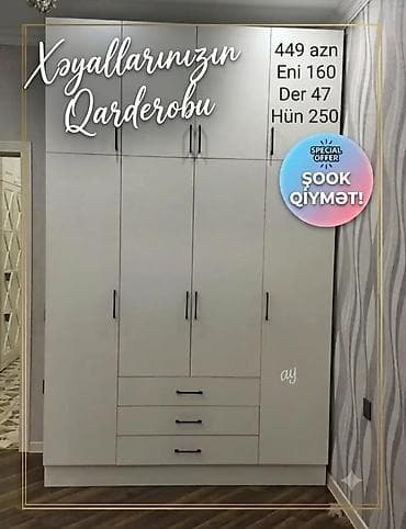 Xəyalınızın qarderobu – funksional və zərif dizayn! - Material: açıq lalafo.az -da Xəyalınızın qarderobu – funksional və zərif dizayn! - Material: açıq