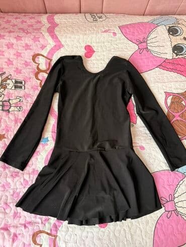 Uzunqol qara rəngdə qız uşaqları üçün gimnastika bodysi lalafo.az -da Uzunqol qara rəngdə qız uşaqları üçün gimnastika bodysi