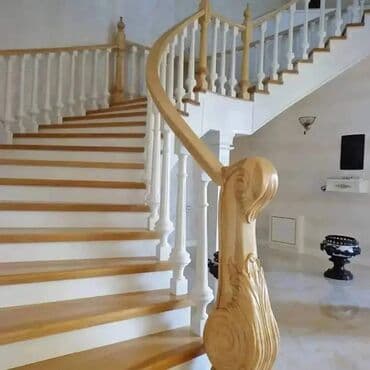 Поддоны: Taxta daxili bəzək və pilləkən işləri - Material: təbii ağac (tavan at lalafo.az — 6 Поддоны: Taxta daxili bəzək və pilləkən işləri - Material: təbii ağac (tavan — 6