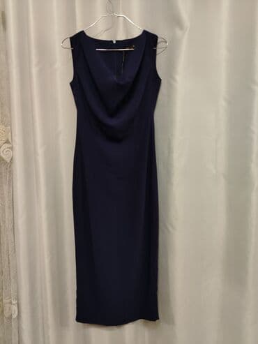 Qadın paltarı – dərin göy rəngdə, midi uzunluqda. - Üst hissədə lalafo.az -da Qadın paltarı – dərin göy rəngdə, midi uzunluqda. - Üst hissədə