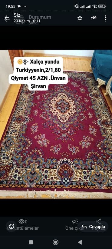 Xalça Türkiyə, Kredit yoxdur lalafo.az -da Xalça Türkiyə, Kredit yoxdur