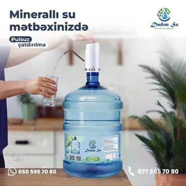 Dadım Su markasına aid mavi rəngdə, 19 litrlik təkrar istifadə edilə lalafo.az -da Dadım Su markasına aid mavi rəngdə, 19 litrlik təkrar istifadə edilə