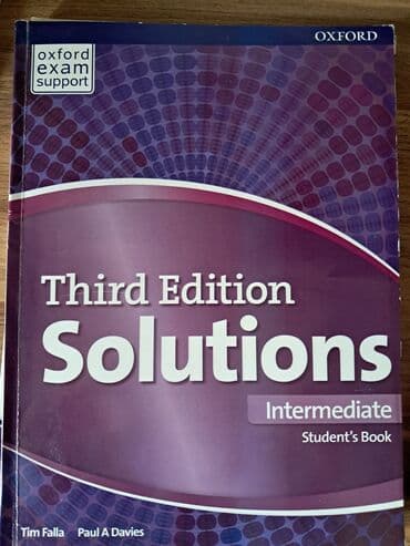 Məhsul: Solutions (Third Edition) – Intermediate, Student’s Book lalafo.az -da Məhsul: Solutions (Third Edition) – Intermediate, Student’s Book