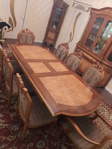 Mətbəx üçün, Açılmayan, Dördbucaq masa, 8 stul lalafo.az -da Mətbəx üçün, Açılmayan, Dördbucaq masa, 8 stul