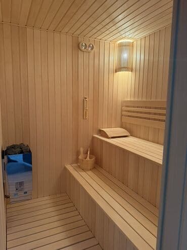 Fin Sauna tikintisi– Finlandiya SAWO elektrik sobası ilə - Tam ağac lalafo.az -da Fin Sauna tikintisi– Finlandiya SAWO elektrik sobası ilə - Tam ağac