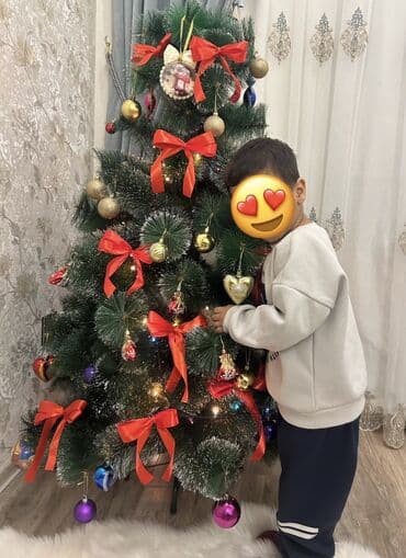 Yolka ağacı – tam bəzək dəsti ilə Ölçüsü-1.50 sm - Süni şam ağacı lalafo.az -da Yolka ağacı – tam bəzək dəsti ilə Ölçüsü-1.50 sm - Süni şam ağacı