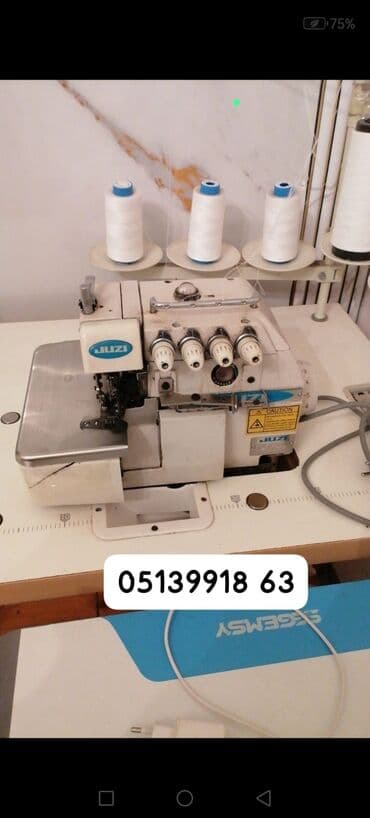Tikiş maşını İşlənmiş,Overlok, 5 saplı, Ünvandan götürmə lalafo.az -da Tikiş maşını İşlənmiş,Overlok, 5 saplı, Ünvandan götürmə