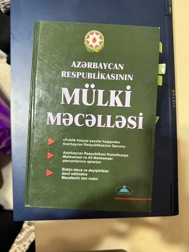 Məhsul: “Azərbaycan Respublikasının Mülki Məcəlləsi” kitabı (bərk lalafo.az -da Məhsul: “Azərbaycan Respublikasının Mülki Məcəlləsi” kitabı (bərk