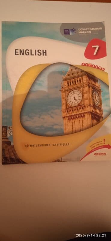 Məhsul: “English – Qiymətləndirmə Tapşırıqları” (7-ci sinif) lalafo.az -da Məhsul: “English – Qiymətləndirmə Tapşırıqları” (7-ci sinif)