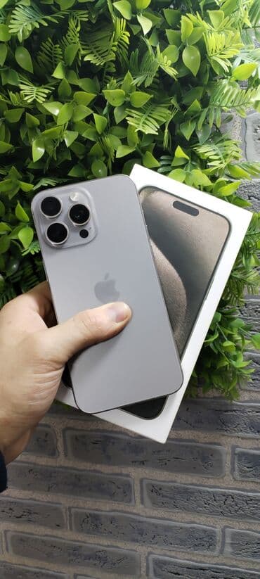 IPhone 15 Pro Max, 256 GB, Natural Titanium, Zəmanət, Kredit, Simsiz şarj lalafo.az -da IPhone 15 Pro Max, 256 GB, Natural Titanium, Zəmanət, Kredit, Simsiz şarj