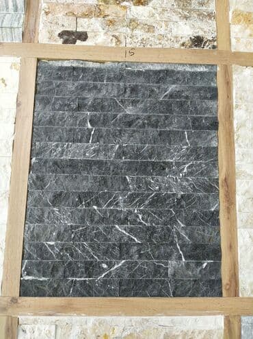 Daşlar və Kabançiklər: Təbiət daşından dekorativ divar paneli – qrafit/qara tonlarda, ağ lalafo.az -da Daşlar və Kabançiklər: Təbiət daşından dekorativ divar paneli – qrafit/qara tonlarda, ağ