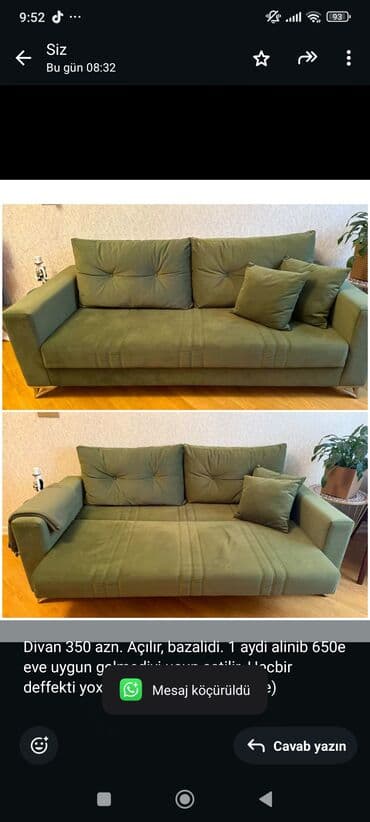 Divan, İşlənmiş, Açılan, Bazalı lalafo.az -da Divan, İşlənmiş, Açılan, Bazalı