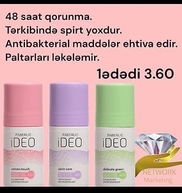 Faberlic məhsulları – şəxsi qulluq üçün seçimlər: - iDEO roll-on lalafo.az -da Faberlic məhsulları – şəxsi qulluq üçün seçimlər: - iDEO roll-on