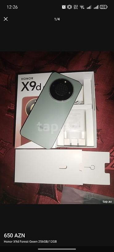 Honor X9d, 256 GB, rəng - Yaşıl, Zəmanət, Sensor, Barmaq izi lalafo.az -da Honor X9d, 256 GB, rəng - Yaşıl, Zəmanət, Sensor, Barmaq izi