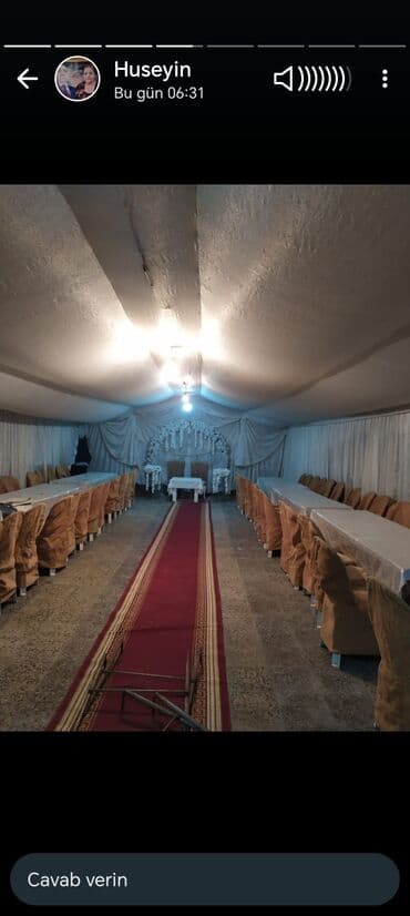 Xeyir ser palatka si satilir 36 metr uzun 6.4 da en masin yoxdu. 170 e lalafo.az -da Xeyir ser palatka si satilir 36 metr uzun 6.4 da en masin yoxdu. 170 e