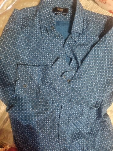 Köynək, Kiğılı, M, rəng - Göy lalafo.az -da Köynək, Kiğılı, M, rəng - Göy