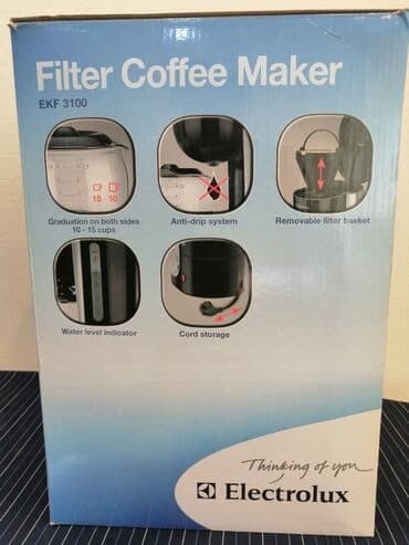 Кофемолки: Кофеварка Electrolux, Капельная, Новый at lalafo.az — 3 Кофемолки: Кофеварка Electrolux, Капельная, Новый — 3