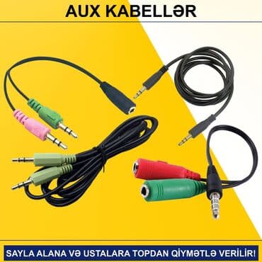 AUX Kabellər SAYLA ALANA VƏ USTALARA TOPDAN QİYMƏTLƏ VERİLİR! ⭐Keçid lalafo.az -da AUX Kabellər SAYLA ALANA VƏ USTALARA TOPDAN QİYMƏTLƏ VERİLİR! ⭐Keçid