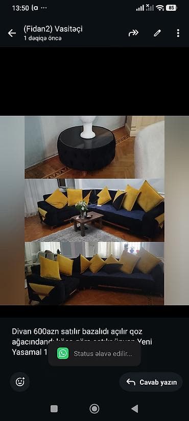 Divan 600azn satılır bazalıdı açılır qoz ağacındandı köçə görə satılır lalafo.az -da Divan 600azn satılır bazalıdı açılır qoz ağacındandı köçə görə satılır