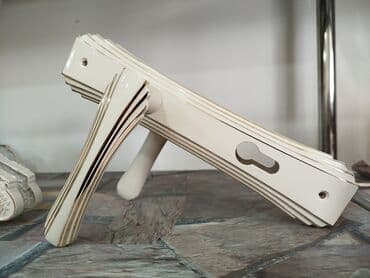 Дверные резинки: Qapı dəstəyi dəsti – klassik dizayn - Material: metal əsaslı, krem/ağ at lalafo.az — 1 Дверные резинки: Qapı dəstəyi dəsti – klassik dizayn - Material: metal əsaslı, krem/ağ — 1