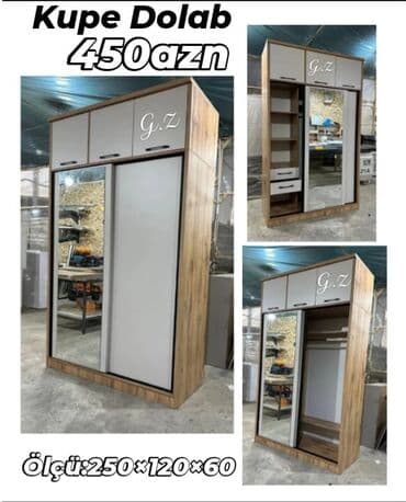 Kupe, 2 qapılı Düz dolab, Qarderob, paltar dolabı lalafo.az -da Kupe, 2 qapılı Düz dolab, Qarderob, paltar dolabı