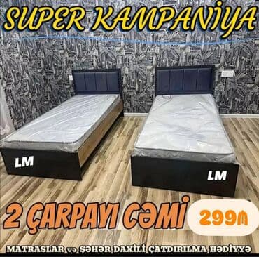 Təknəfərlik çarpayı, Matras ilə lalafo.az -da Təknəfərlik çarpayı, Matras ilə