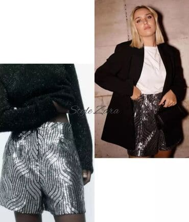 şortlar: Şort, Zara, S, rəng - Gümüşü lalafo.az -da — 5 şortlar: Şort, Zara, S, rəng - Gümüşü — 5