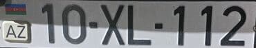 Dövlət nömrə nişanı: 10-XL-112 - Format: 2 rəqəm – 2 hərf – 3 rəqəm - lalafo.az -da Dövlət nömrə nişanı: 10-XL-112 - Format: 2 rəqəm – 2 hərf – 3 rəqəm -