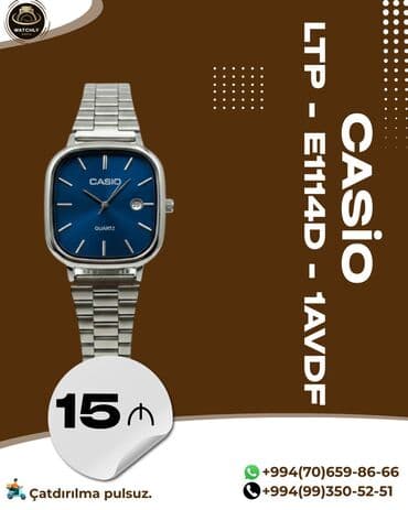 Yeni, Qol saatı, Casio, rəng - Gümüşü lalafo.az -da Yeni, Qol saatı, Casio, rəng - Gümüşü