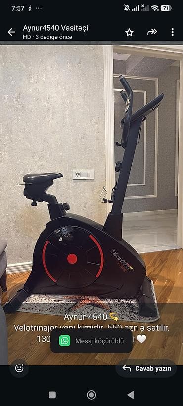 Aynur 4540 💫 Velotrinajor yeni kimidir. 550 azn ə satilir. 1300 ə lalafo.az -da Aynur 4540 💫 Velotrinajor yeni kimidir. 550 azn ə satilir. 1300 ə