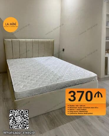 Yataq dəsti – LA Mini (laconic & minimalism dizayn) - Ölçü: 160 × lalafo.az -da Yataq dəsti – LA Mini (laconic & minimalism dizayn) - Ölçü: 160 ×